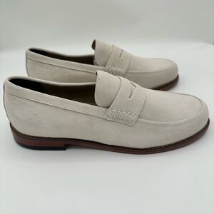 Banana Republic Men's Cream Suede Loafers
